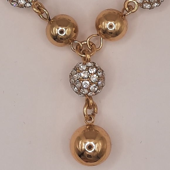 Charter Club Gold Pave and Bead 2 Piece Set - Picture 3 of 7